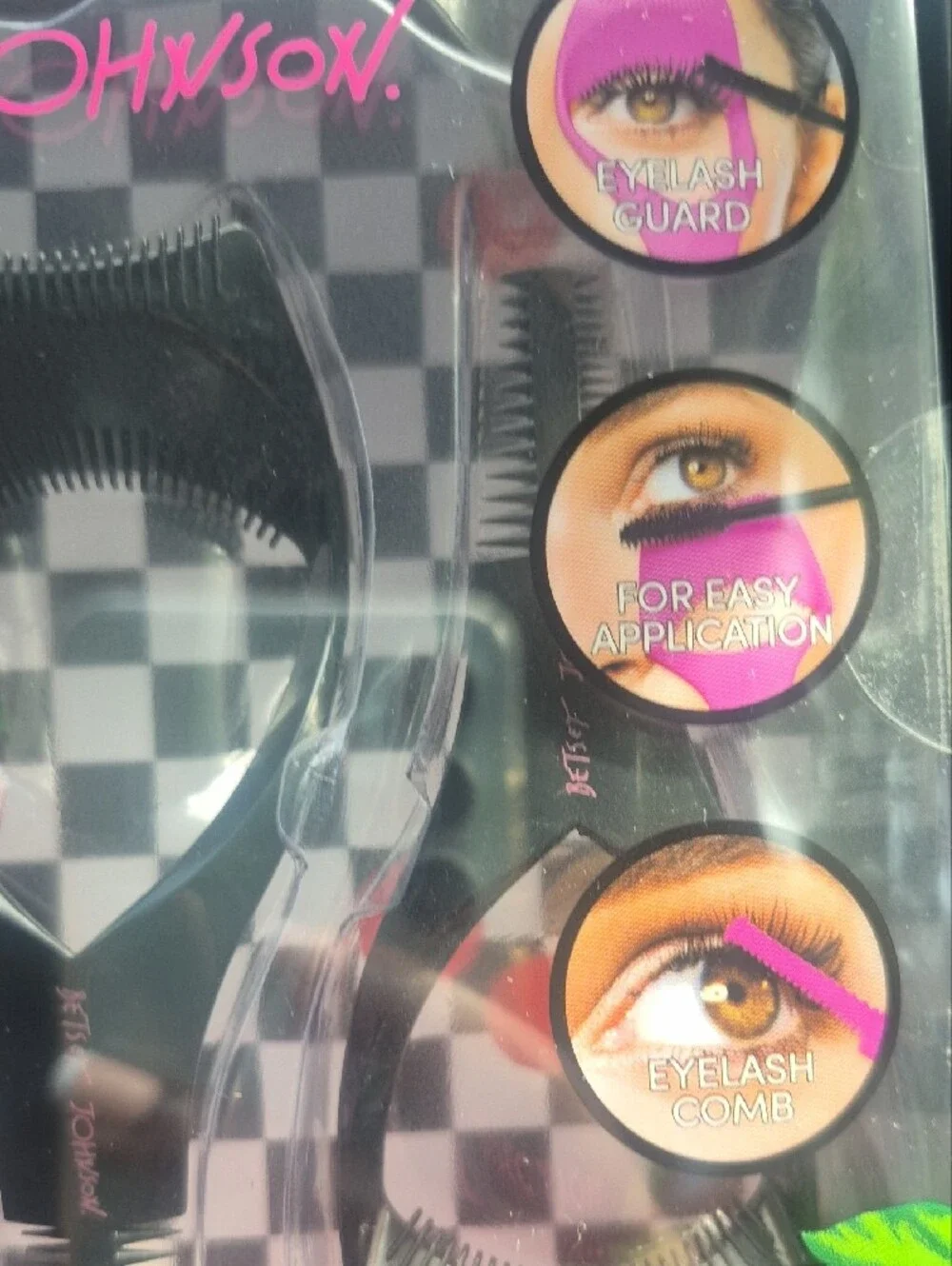 Betsey Johnson Pink & Black 4PC Lash Styling Set